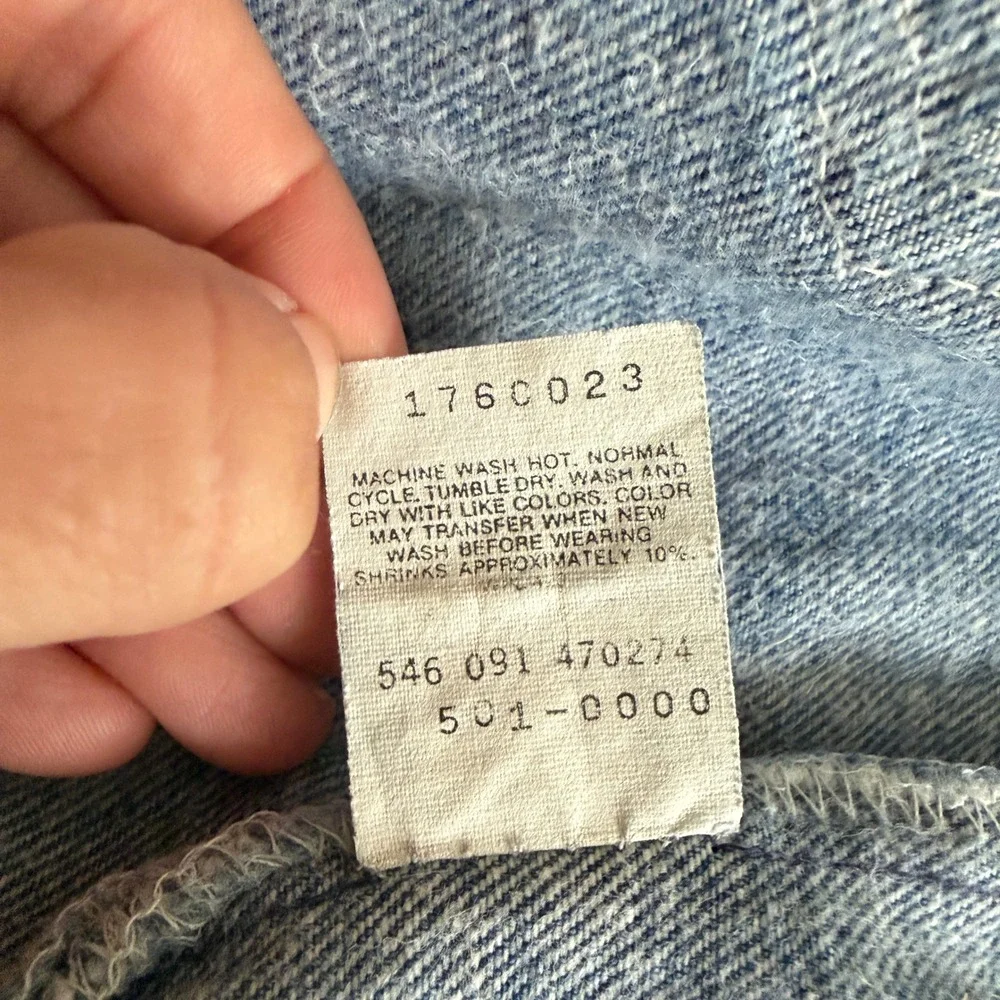 Levis 501xx Vintage 90s Made in USA Straight Leg Blue Denim Jeans 31 x 32